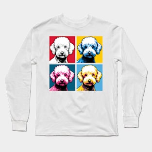 Bedlington Terrier Pop Art - Dog Lovers Long Sleeve T-Shirt